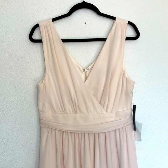 Lulus Thoughts of Hue Blush Surplice Maxi Dress Size Large - Picture 4 of 12